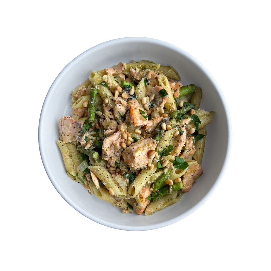 Salmon Pesto Penne