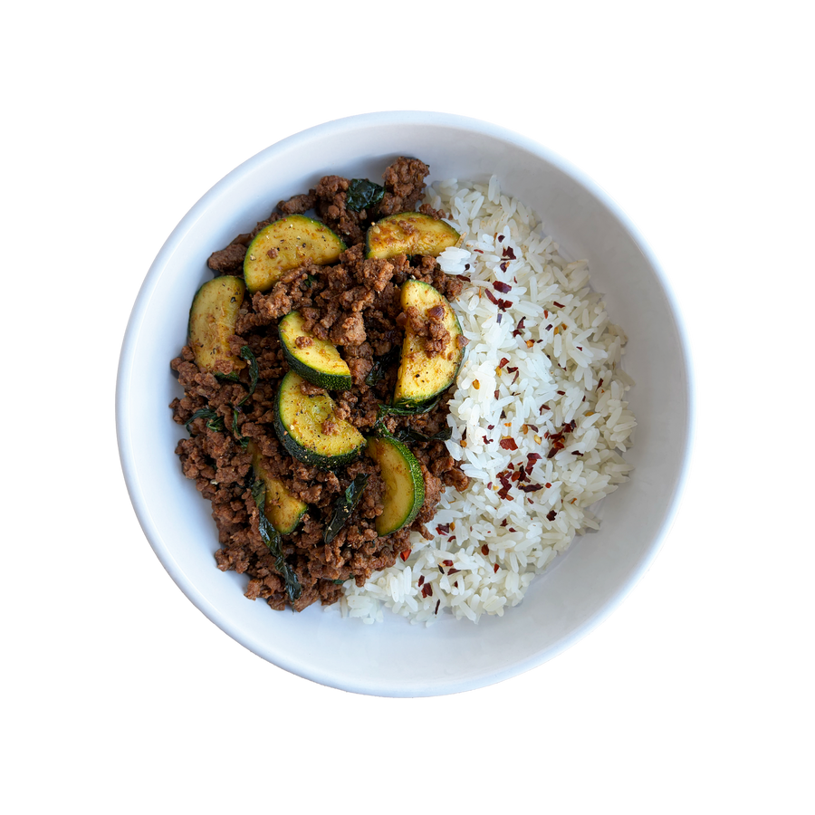 Courgette & Basil Beef